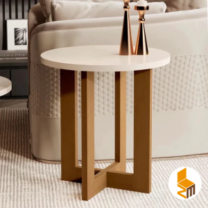 Mesa Lateral 8002 Luxo Off/Nature JB Bechara
