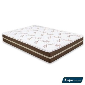 Colchão Casal Classic Marrom Molas Ensacadas 138x188x22 Anjos