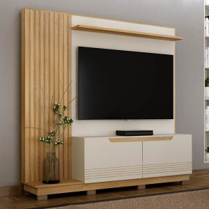 Home Santiago Larg. 2.00m OffCinamomo Ripado TV até 80 - Valdemoveis