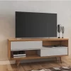 Rack Bancada NT 1180 Larg.1.35m Freijó/Off para TV até 50"- Notável
